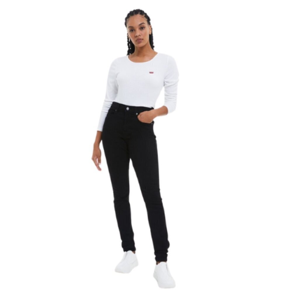 Levi's Womens 27 720 High Rise Super Skinny Black Wash Jeans